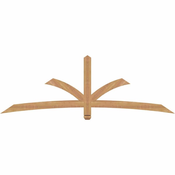 Ekena Millwork Davenport Timber Gable Bracket, Western Red Cedar, 84"W x 28"H x 1 1/2"D x 3 1/2"F, 8/12 Pitch GBW084X28X0204DAV00SWR - main